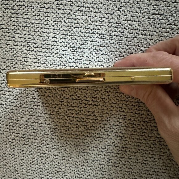 YSL Yves Saint Laurent Gold Silver Vintage Cigarette Case - Picture 8 of 11